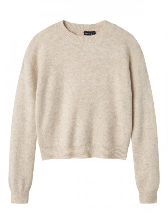 Foto van product LMTD Trui 'NLFLODET' beige gemêleerd