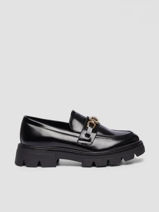Foto van product Loafers van imitatielakleer met sierlijk detail s.Oliver zwart
