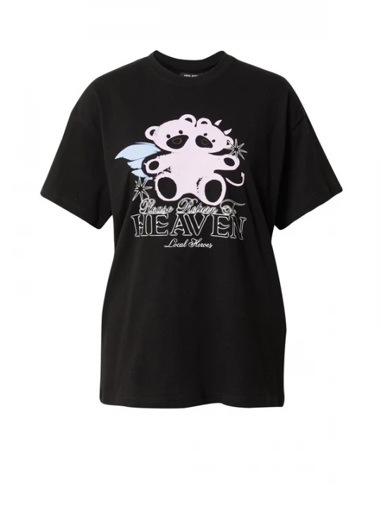 Foto van product LOCAL HEROES Shirt 'RETURN TO HEAVEN' lichtblauw / zwart / wit