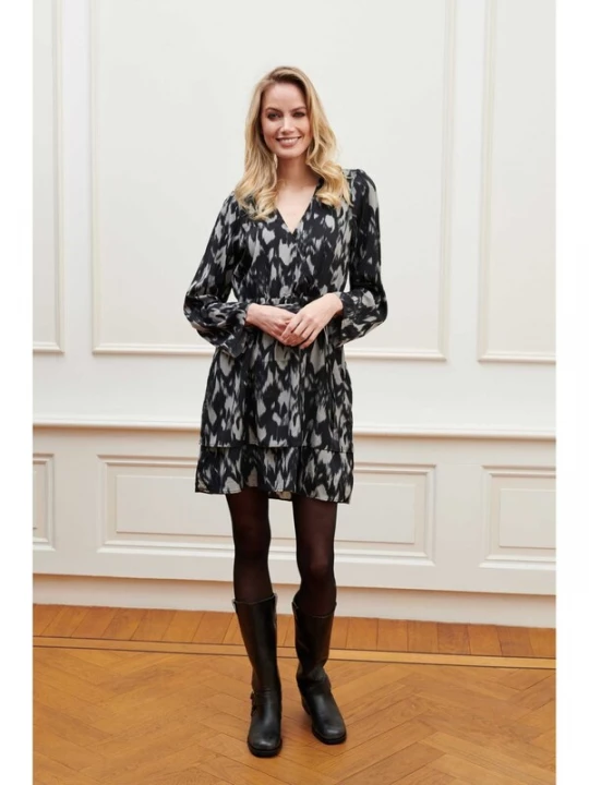 Foto van product LOFTY MANNER Jurk 'PK23 - Dress Anne' grijs