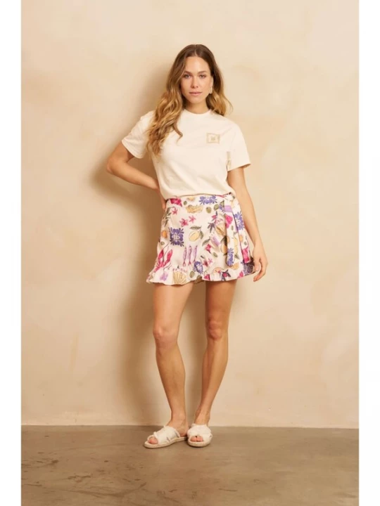 Foto van product LOFTY MANNER Rok 'RE40 - Skort Sandy' ecru