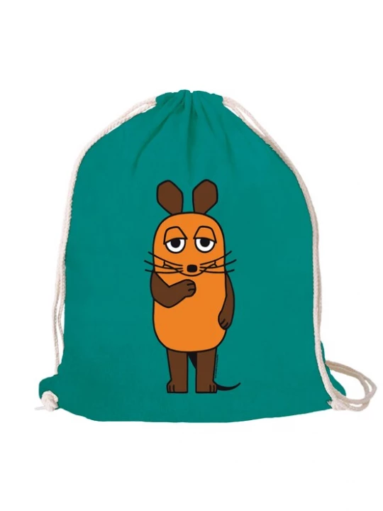 Foto van product LOGOSHIRT Gymtas 'Die Maus' groen / gemengde kleuren