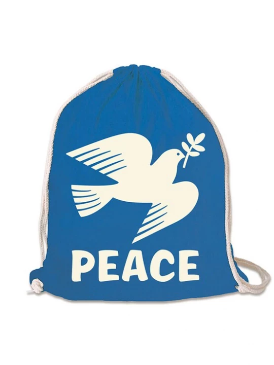 Foto van product LOGOSHIRT Gymtas 'Peace - Friedenstaube' blauw