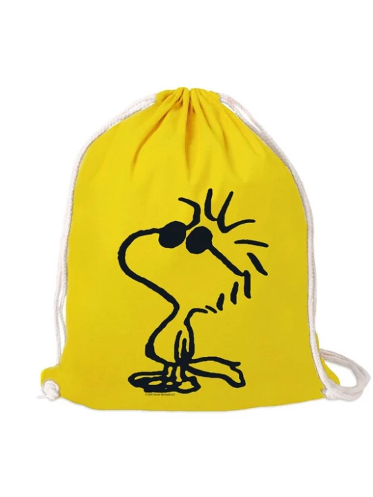 Foto van product LOGOSHIRT Gymtas 'Peanuts - Woodstock Sunglasses' geel