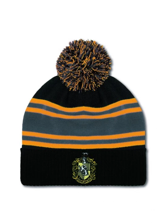 Foto van product LOGOSHIRT Muts 'Harry Potter - Hufflepuff' blauw / geel / groen / zwart