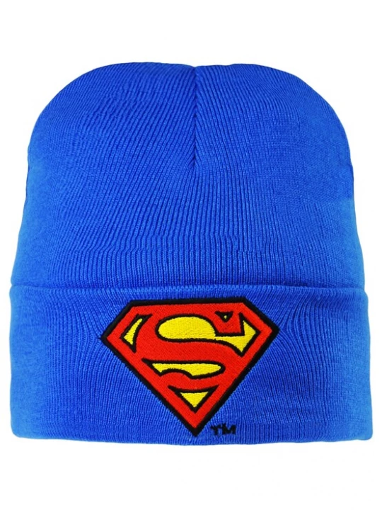 Foto van product LOGOSHIRT Muts 'Superman – Logo' blauw / geel / rood