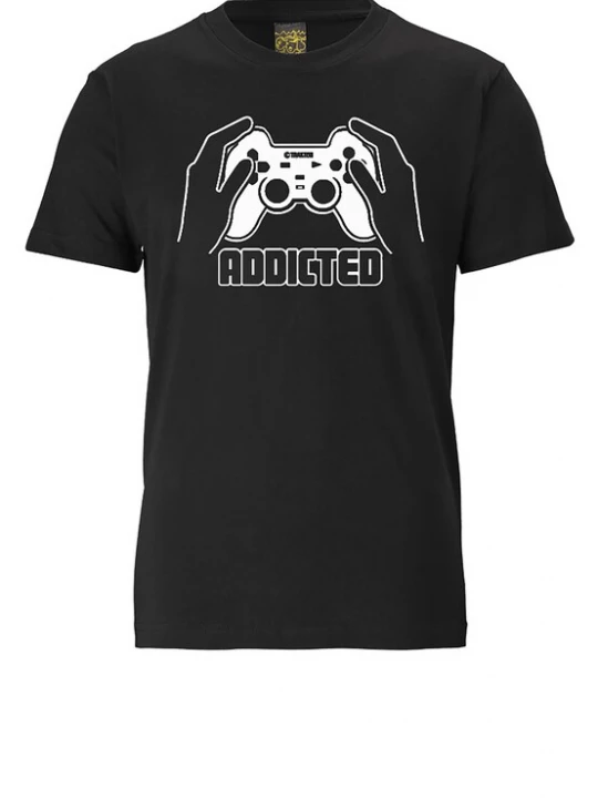 Foto van product LOGOSHIRT Shirt 'Addicted' zwart
