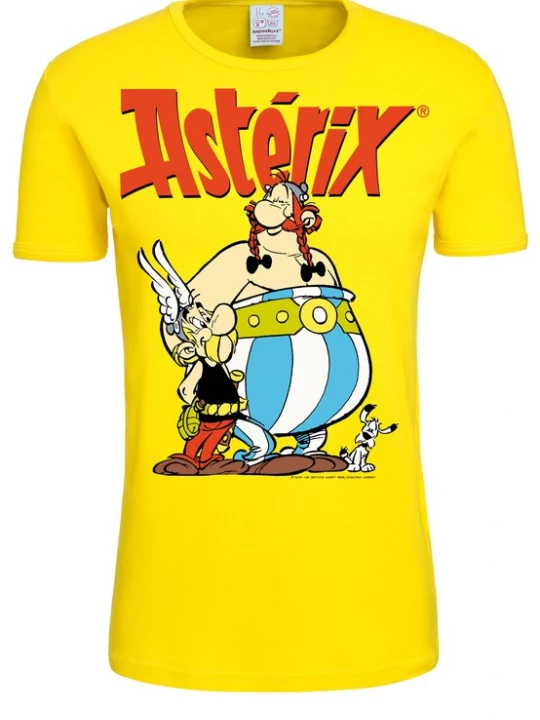 Foto van product LOGOSHIRT Shirt 'Asterix der Gallier' geel / rood