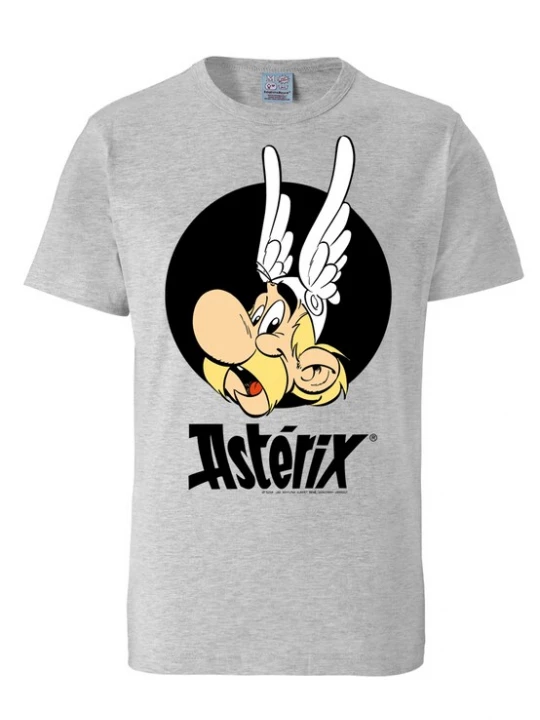 Foto van product LOGOSHIRT Shirt 'Asterix' grijs gemêleerd / zwart / wit