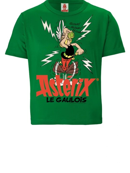 Foto van product LOGOSHIRT Shirt 'Asterix le Gaulois' grasgroen / gemengde kleuren