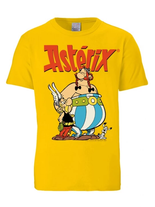 Foto van product LOGOSHIRT Shirt 'Asterix & Obelix' blauw / geel / rood / wit