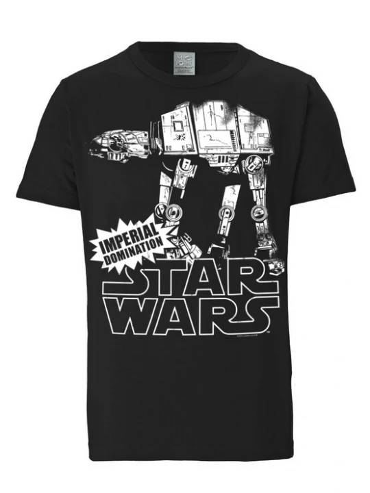 Foto van product LOGOSHIRT Shirt 'AT- AT' zwart / wit