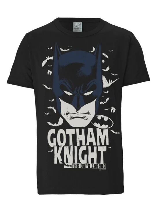 Foto van product LOGOSHIRT Shirt 'Batman - Gotham Knight' zwart / wit