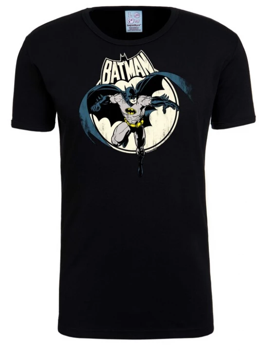 Foto van product LOGOSHIRT Shirt 'Batman' grijs / petrol / zwart / natuurwit