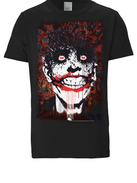 Foto van product LOGOSHIRT Shirt 'Batman - Joker Bats Graffiti' zwart