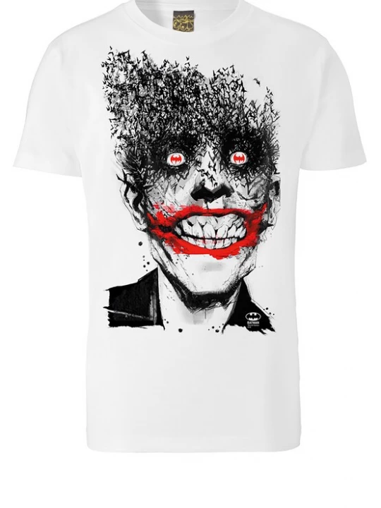 Foto van product LOGOSHIRT Shirt 'Batman - Joker Bats' wit