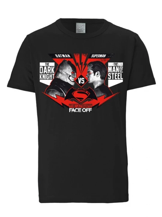 Foto van product LOGOSHIRT Shirt 'Batman vs Superman - Face Off' gemengde kleuren / zwart
