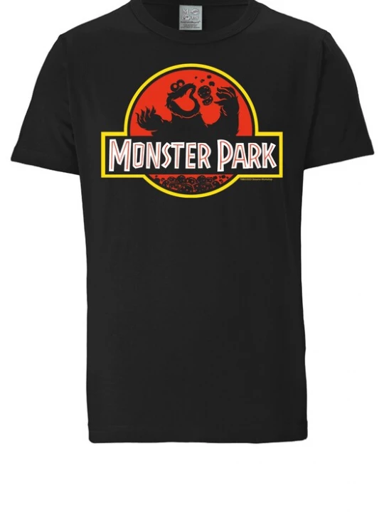 Foto van product LOGOSHIRT Shirt 'Cookie Monster - Monster Park' zwart