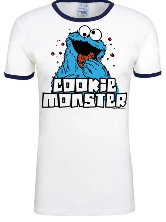 Foto van product LOGOSHIRT Shirt 'Cookie Monster' wit