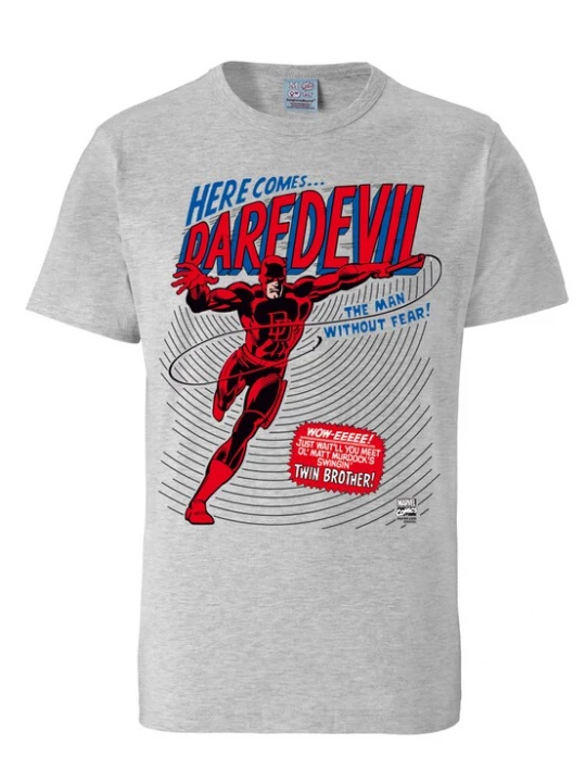 Foto van product LOGOSHIRT Shirt 'Daredevil' blauw / grijs gemêleerd / rood