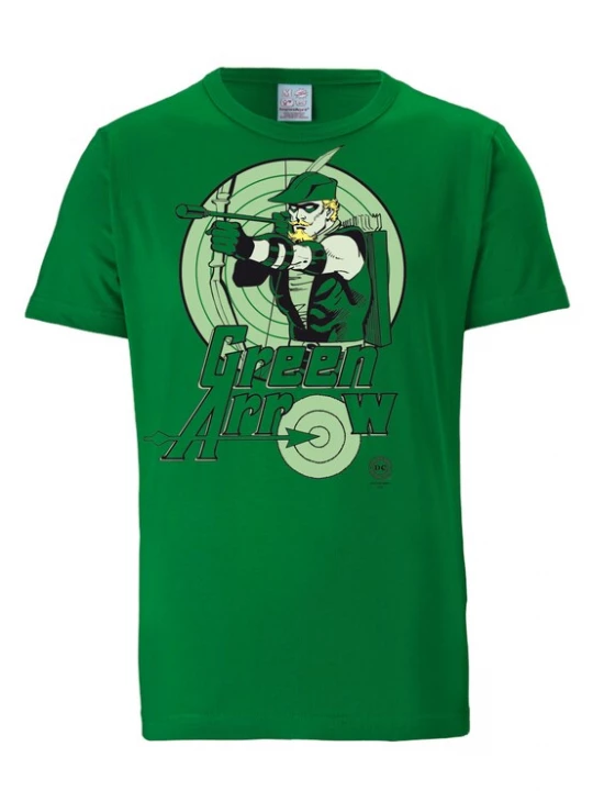 Foto van product LOGOSHIRT Shirt 'DC Comics - Green Arrow' groen