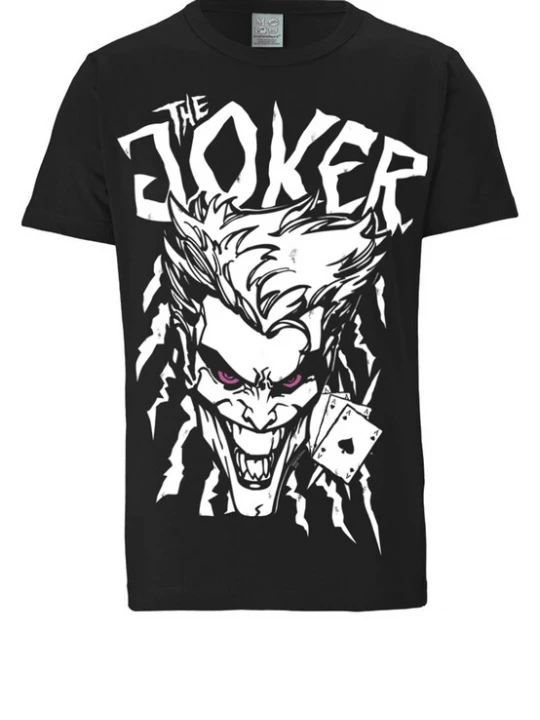 Foto van product LOGOSHIRT Shirt 'DC Comics - Joker' zwart