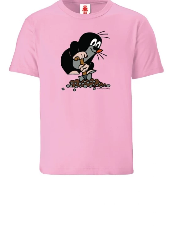 Foto van product LOGOSHIRT Shirt 'Der kleine Maulwurf' beige / grijs / rosa / zwart / wit