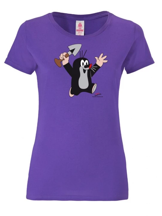 Foto van product LOGOSHIRT Shirt 'Der kleine Maulwurf' bruin / grijs / lila / zwart