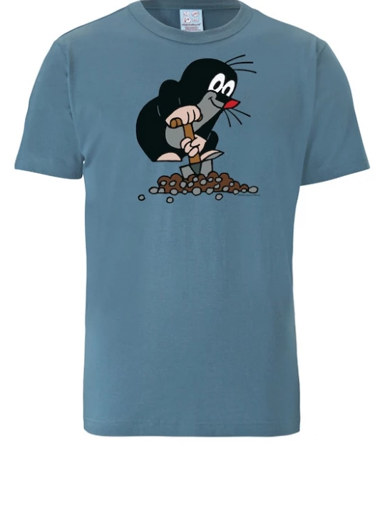 Foto van product LOGOSHIRT Shirt 'Der Kleine Maulwurf' duifblauw / rosa / zwart / wit