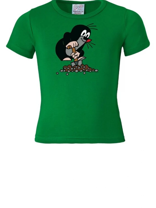 Foto van product LOGOSHIRT Shirt 'Der Kleine Maulwurf' grijs / groen / rood / zwart