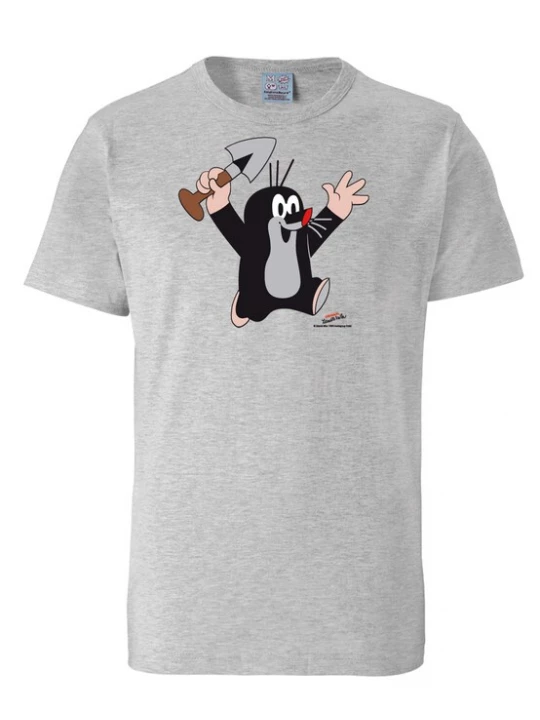 Foto van product LOGOSHIRT Shirt 'Der kleine Maulwurf' grijs gemêleerd / rood / zwart / wit