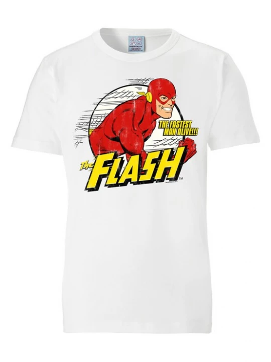 Foto van product LOGOSHIRT Shirt 'Der Rote Blitz' geel / rood / wit