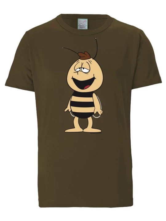 Foto van product LOGOSHIRT Shirt 'Die Biene Maja - Willi' ecru / donkerbruin / zwart