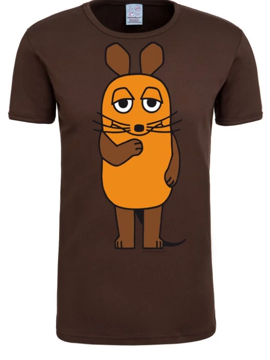 Foto van product LOGOSHIRT Shirt 'Die Sendung mit der Maus' bruin