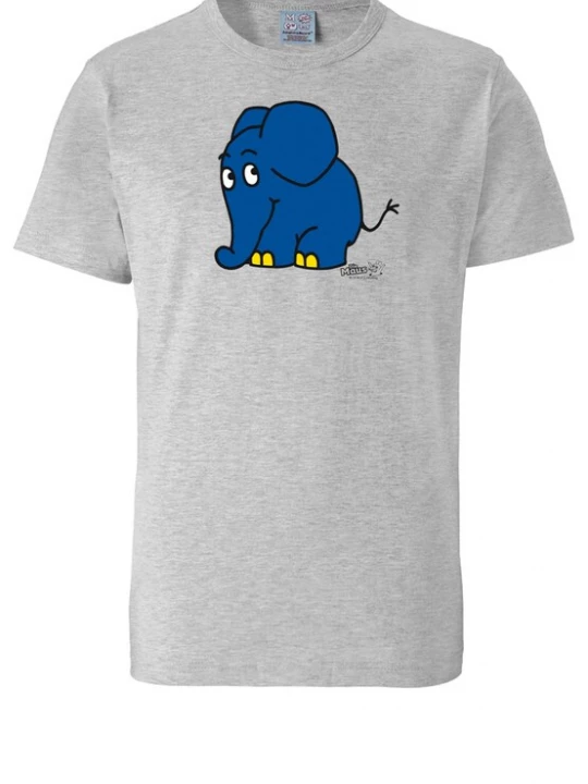 Foto van product LOGOSHIRT Shirt 'Die Sendung mit der Maus - Elefant' grijs