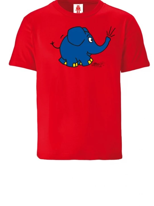 Foto van product LOGOSHIRT Shirt 'Die Sendung mit der Maus - Elefant Törö' rood