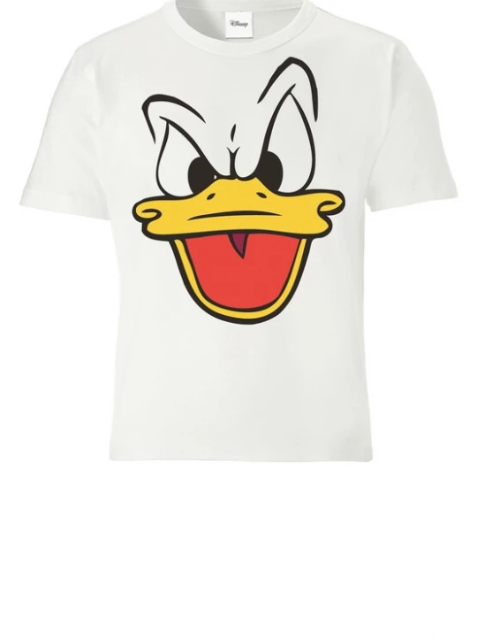 Foto van product LOGOSHIRT Shirt 'Donald Duck' geel / oranje / zwart / wit