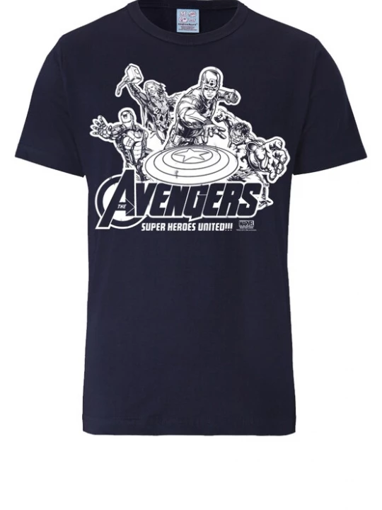 Foto van product LOGOSHIRT Shirt donkerblauw / wit