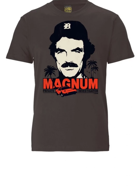 Foto van product LOGOSHIRT Shirt donkergrijs / oranjerood / zwart / natuurwit