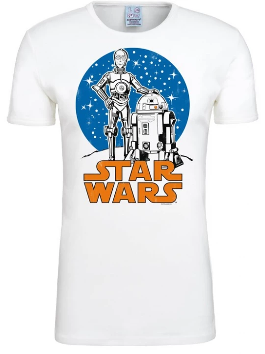 Foto van product LOGOSHIRT Shirt 'Droids' wit
