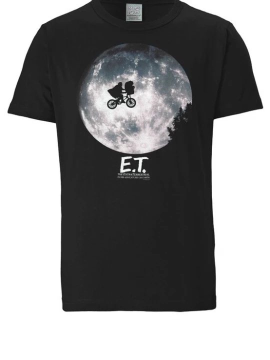 Foto van product LOGOSHIRT Shirt 'E.T. - Mond' zwart