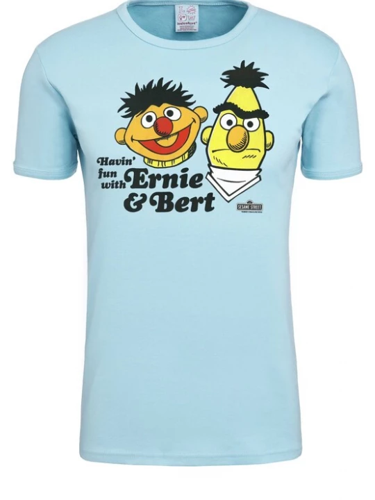 Foto van product LOGOSHIRT Shirt 'Ernie und Bert' lichtblauw