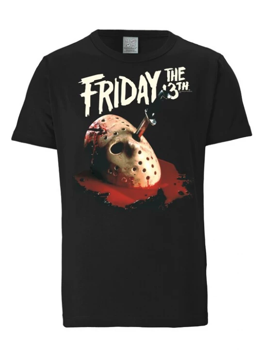 Foto van product LOGOSHIRT Shirt 'Friday the 13th' beige / rood / zwart / wit