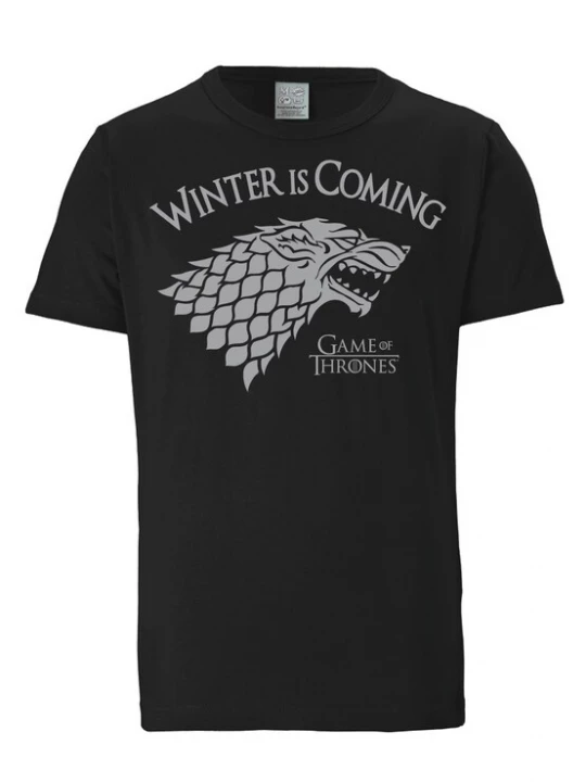 Foto van product LOGOSHIRT Shirt 'Game of Thrones' grijs / zwart