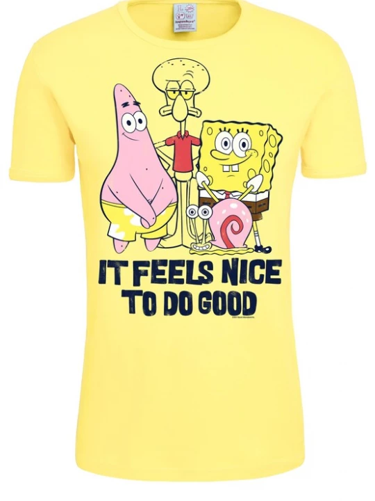 Foto van product LOGOSHIRT Shirt 'Spongebob - It Feels Nice' geel / gemengde kleuren