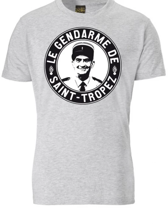 Foto van product LOGOSHIRT Shirt 'Gendarm von St.-Tropez' grijs / zwart / wit