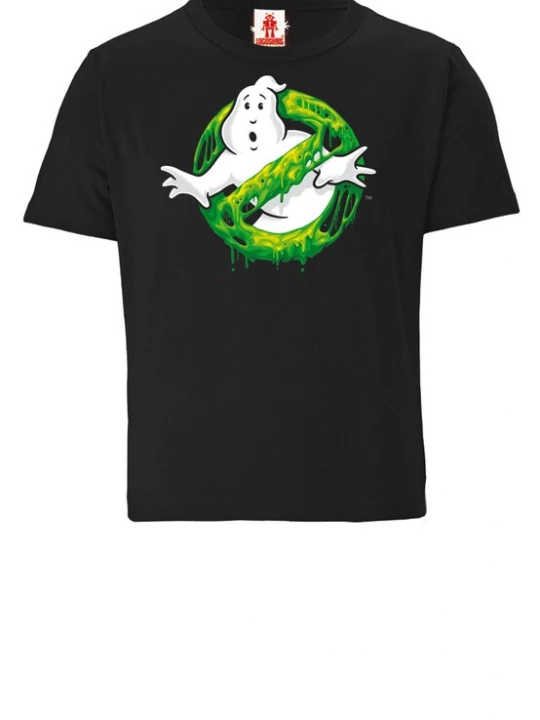 Foto van product LOGOSHIRT Shirt 'Ghostbusters – Slime Logo' zwart