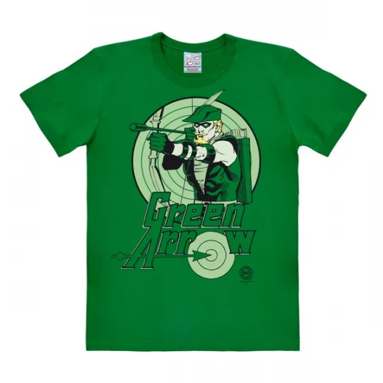 Foto van product LOGOSHIRT Shirt 'Green Arrow' groen / zwart / wit