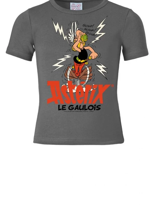 Foto van product LOGOSHIRT Shirt grijs / donkergrijs / rood