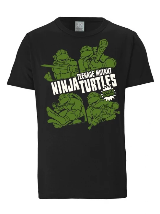 Foto van product LOGOSHIRT Shirt groen / zwart / wit